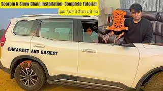 Snow Chain Install: Scorpio N Edition | You WON'T Believe How EASY it is to Install Snow Chains