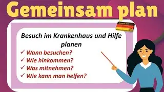 A2/ B1 Sprechen | Diskussion | Gemeinsam plan #goetheexam #telcb1 #sprachschule
