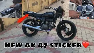 Ak 47 sticker ❤️ ptake in splendor 🔥 new modification in splendor 😍