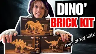 🦖 Мини недели | Наборы для сборки окаменелостей динозавров CaDA &ndash; светящиеся модели, совместимые ...
