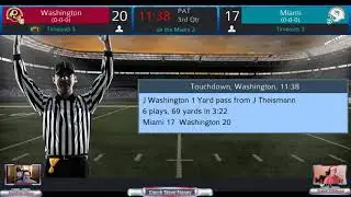 Board Gaming with Stephen Glenn:  Pro Strategy Football 2021 #2 - Super Bowl 18 Reimagined: WAS/MIA
