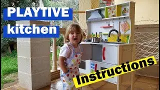 PLAYTIVE JUNIOR Wooden Play Kitchen instructions Lidl. How to assemble it! 🧸