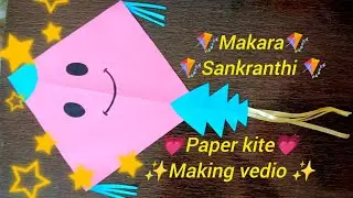 #How to make easy sankranthi Kite 🪁Festival Creativity 🪁🪁🪁🪁🪁🪁🪁