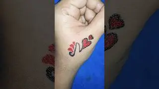 Wait for end 👌 🌎 N letter tattoo design #trend #viral #new #2023 #shorts #yt