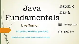 Java Fundamentals Batch 2 Day 2