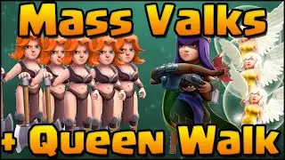 Clash of Clans - Strongest TH11 Attack Strategy | Mass Valkyrie + Archer Queen Walk