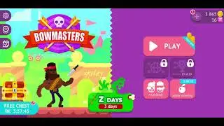 Bowmasters gameplay no commentary of Z days and normal match.