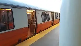 MBTA Orange Line Hawker Siddeley 01200 Series Leaving Assembly Station