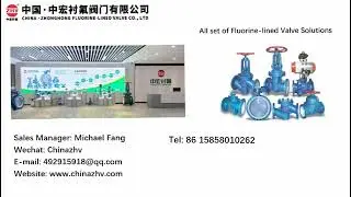 Fluorine lined valve