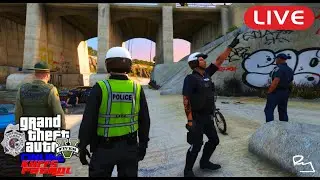 LIVE: GTA 5 FiveM Kuffs vRP Roleplay (Motorcycle Partner Patrol)