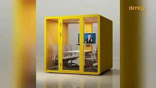6 person soundproof meeting pod for office studio