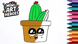 How To Draw A Cactus - Art Ideas | Mini Art Heroes