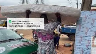 Customer Order Loading | Mattresses & Pillows Delivery at Olive Foam Awka Depot