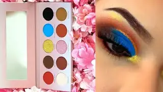 Blue Smokey Eye Using Les Do Makeup Palette | Les knows who I am !! She literally said my name 🤯