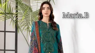 Pakistani Designer Maria.B // Lawn Collection // For Girls @SAQAFATBYMANSOOR 