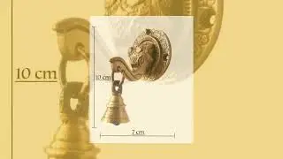 Aged Handmade Brass Elephant door bell