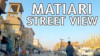 MATIARI CITY STREET VIEW 2020 - MATIARI SINDH PAKISTAN - Driving Through Matiari Sindh - 4k HD