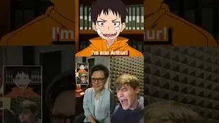 Shinra&rsquo;s Voice Actor Reacts to my Fandub! w/@DerickSnow #fireforce #shorts