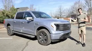 2023 Ford F150 Lightning Lariat: POV Start Up, Test Drive, Walkaround and Review