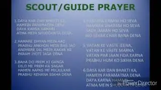 scout guide flag song and prayer