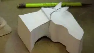 Вырезание лошади ковбоя. Часть 6. Выкладка и вырезание головы