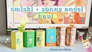 unboxing smiski and sonny angels ✩₊˚.⋆☾⋆⁺₊✧ | dog time series, at work + moving series | japan haul