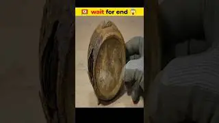 The old clock was made new 😱~ mini wood toy- woodworking art skill/ hands craft #shorts