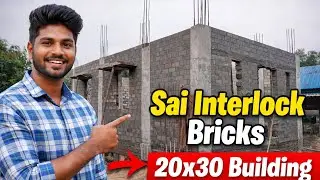 20x30 Commercial Building Construction with Interlock Bricks💥Save Lakhs of Money & Time🤯Tamilnadu