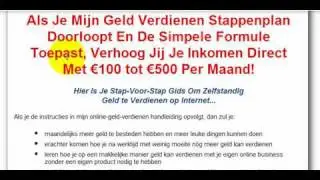 Stappenplan om Geld te Verdienen - Online Inkomen Verhogen