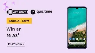 Amazon Quiz 25 September 2019 Answers | Win Mi A3 | Xiaomi A3