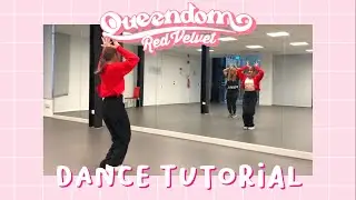 [DANCE TUTORIAL] RED VELVET (레드벨벳) - QUEENDOM | Mirrored + Slow Music