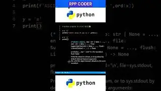 Program to print ASCII value | Pythonprogramming #10 