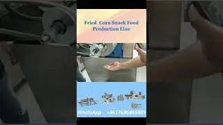 Automatic Expanded Fry Snack Production Line Corn chips Making Fried Corn Snacks Machine | Chenyang