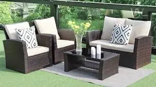 How to install Wisteria Lane 4 Piece Patio Furniture Set| World wide collection