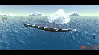 Ship mooring 3d: Tirptiz battle ship sinks in heavy waves