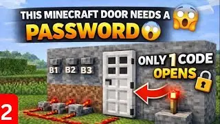 This Minecraft Door Needs a PASSWORD 😱 |Redstone Build Part 2