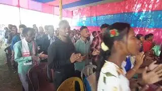 Praise and worship at Pre Christmas celebration 🎅 🎄 🎁