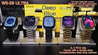 WS-S9 ULTRA || GOLDEN EDITION || APPLE WATCH SERIES 8 ULTRA|| TITANIUM QUALITY || HUSTLE TECH
