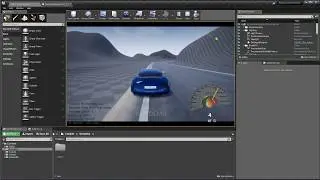 Unreal Engine 4 Raycast custom vehicle WIP Test