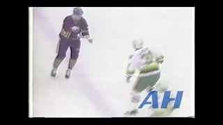 NHL Jan. 20, 1987 Larry DePalma,MIN v Joe Reekie,BUF (almost) Minnesota North Stars Buffalo Sabres
