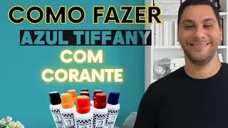 FAÇA A COR AZUL TIFFANY COM CORANTE XADREZ