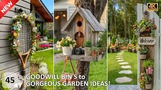 💡 GOODWILL Bins Thrifting Clever Hacks! ♻ DIY Lanscape Summer Garden Decor Ideas