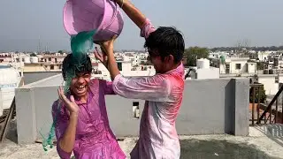 Om Ko Pura Bhiga Diya 😂 Bura Na Mano Holi Hai | Holi 2022