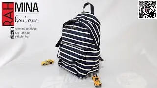 kate spade chelsea parisian medium backpack stripe I review I unboxing