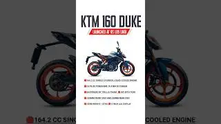 KTM Duke 160 Launched | Price, Features & Specs 2025 #shorts