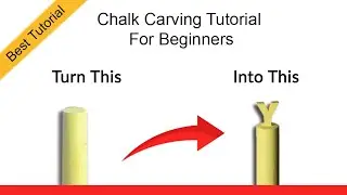 Chalk Carving letter Y | Tutorial | Basic tools | For chalk carving