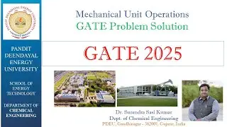 GATE 2025 Mechanical Unit Operations (problem/solution)