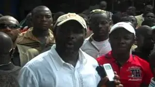 George Weah,speaks indirectly to President Sirleaf and her son Robert Sirleaf