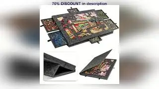 #7pcs 6-Drawer Portable Puzzle Desk Decor - Artistic Polyester Fiber Organizer, Decorative Puzzle S