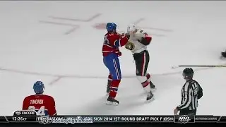 Mark Borowiecki vs Brandon Prust Oct 4, 2014